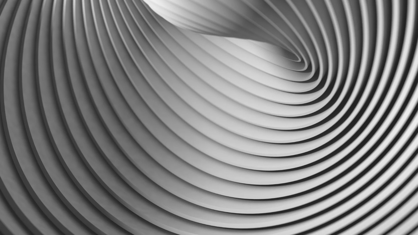 A stair and light well in grayscale